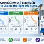 B Curve vs C Curve vs D Curve MCB trip curve comparison
